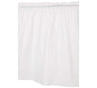Solid White Plastic Rectangular Table Skirt (73cm x 4 meters) 1 Count - Easy Assembly and Reusable, Elegant & Versatile Party Decor