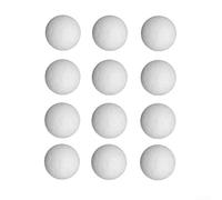 Solid White Table Soccer Balls 36mm for Home Games | 12-piece set, 36mm standard size, solid white resin, smooth roll, home office game