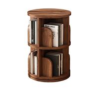 Solid Wood 360° Rotating Children's Bookshelf - Enchanting Round Coffee Table Design - Versatile Corner Magazine Rack & Bookcase for Living Room