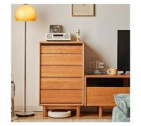Solid Wood 5-Drawer Dresser for Bedroom & Living Room - Simple Storage Sideboard - Household Chest of Drawers - Stylish & Functional nization Solution