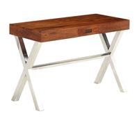 Solid Wood Acacia Desk Honey Finish 110x50x76 cm Computer Writing Table vidaXL