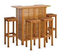 Solid Wood Acacia Garden Bar Set Bistro Table Multi Models 3/5 Piece vidaXL