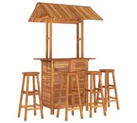 Solid Wood Acacia Garden Bar Set Table Bar Stool Multi Models 3/5 Piece vidaXL