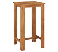 Solid Wood Acacia Garden Bar Table Wooden Bistro Table 120/60x60x105 cm vidaXL