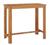Solid Wood Acacia Garden Bar Table Wooden Bistro Table 120/60x60x105 cm vidaXL