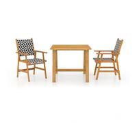 Solid Wood Acacia Garden Dining Set Furniture Multi Sizes 3/5/7/9 Piece vidaXL