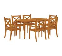 Solid Wood Acacia Garden Dining Set Furniture Multi Sizes 3/5/7/9 Piece vidaXL