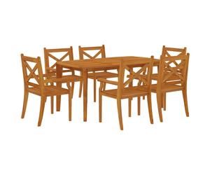 Solid Wood Acacia Garden Dining Set Furniture Multi Sizes 3/5/7/9 Piece vidaXL