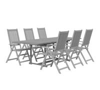Solid Wood Acacia Garden Dining Set Table 7/9 Piece Oval/Rectangular vidaXL