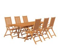 Solid Wood Acacia Garden Dining Set Table 7/9 Piece Oval/Rectangular vidaXL