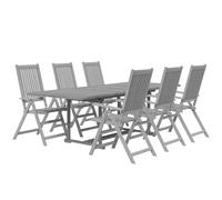 vidaXL 7 Piece Garden Dining Set Solid Wood Acacia