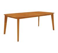 Solid Wood Acacia Garden Table Furniture 160x90x75 cm/200x100x75 cm vidaXL