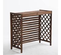 Solid Wood Air Conditioner Flower Rack Shutters Air Conditioner Covers For Outside Units, Air Conditioning Cover, Outdoor Condenser Protective Cover Prevents Foliage Wee, Privacy Fence
