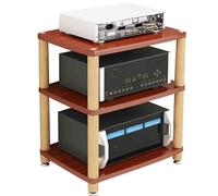 Solid Wood Audio Cabinet - Multi-Layer Design for Amplifiers & Equipment Modern Luxury Style Eco-Friendly Perfect for Home Theater & Music Lovers