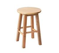 Solid Wood Bar Stools with Footrest for Comfortable Seating at Home Bars and Kitchens