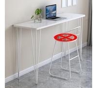 Solid Wood Bar Table, Rectangular High Table for Kitchen Dining, Creative Live Edge Design, Spacious Tabletop, Ideal for Coffee and Dining