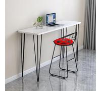 Solid Wood Bar Table, Rectangular High Table for Kitchen Dining, Creative Live Edge Design, Spacious Tabletop, Ideal for Coffee and Dining