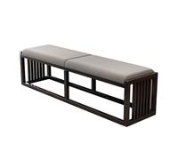 Solid Wood Bed End BenchNew Chinese Style Shoe Stool for BedroomBlack Rosewood Compact Design Elegant Couch End Table Multifunctional Bedroom Furniture