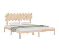 Solid Wood Bed Frame Home Wooden Bed Base Bedstead Multi Colours/Sizes vidaXL