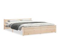 Solid Wood Bed Frame Home Wooden Bedstead Bed Base Multi Colours/Sizes vidaXL