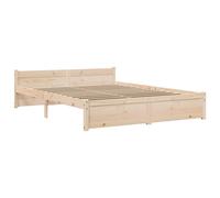 Solid Wood Bed Frame Home Wooden Bedstead Bed Base Multi Colours/Sizes vidaXL [EEK: ??]