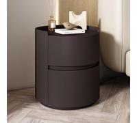 Solid Wood Bedside Table with Storage Drawers - Modern Minimalist Design for Bedroom Organization