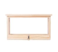 Solid Wood Bee Breeding Box Double Sided Acrylic Board Wooden Bee Hive Observation Box With Vents Beekeeping Supplies