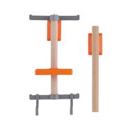 Solid Wood Bicycle Stand - Wood Metal 30 cm 850 G Helmet Glasses Speedometer Holder Wall Mounted No Drill Vertical Accessory Shelf Space Saving Stand for Homes and the He