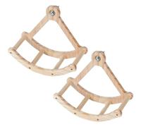 Solid Wood Bird Adventure Ship Chewing Climbing Perches Toy For Media To Large Birds Durability Parrots Climbing Toy