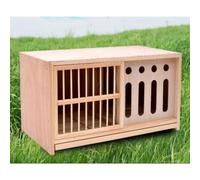 Solid Wood Bird Cage with Rotating Door Bolt for Pigeon Racing and Breeding - 60x30x35cm (23.6x11.8x13.7in), Lightproof