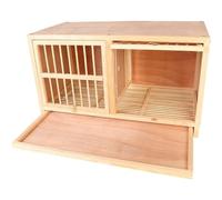 Solid Wood Bird Cage with Rotating Door Design for Pigeon Nesting and Racing, Lightproof and Secure