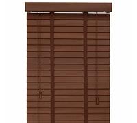 Solid Wood Blackout Blind 24x79in, Blinds for Patio Doors, Mini Blinds for Windows, Privacy Light Filtering Shades, for Living Room, Bedroom, Office, Bathroom, French Door