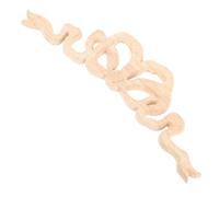 Solid Wood Bow Knot Wall Applique for European Furniture Decor | Beige Unpainted Finish, French Style Touch, for Cabinets, Drawers, Mirror Frames and DIY Projects