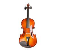 Solid Wood Bright Violin Instrument Student Handmade 4/4 3/4 1/2 1/4 1/8 1/10 1/16 Violin (Color : 4/4)