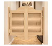 Solid Wood Cafe Saloon Doors Double Half Partition Door with Spring Hinge for Hallway Kitchen