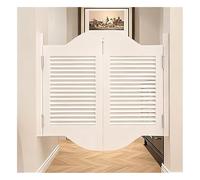 Solid Wood Cafe Saloon Doors Double Half Partition Door with Spring Hinge for Hallway Kitchen