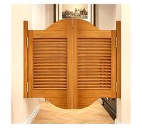 Solid Wood Cafe Saloon Doors Double Half Partition Door with Spring Hinge for Hallway Kitchen
