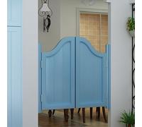 Solid Wood Cafe Swinging Door with Metal Hinges for Kitchen Partition Doorways