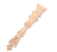 Solid Wood Carved Column Capital G-150 6x30cm Decorative Applique