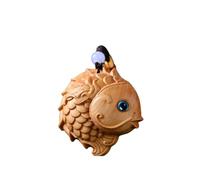 Solid Wood Carved Koi Ornament Mini Fish Leaping Dragon Gate DIY Pendant Accessories Car Decoration Event souvenirs