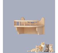 Solid Wood Cat Climbing Frame, Wall-mounted Cat Wall Furniture, Cat Shelf, Various Cat Wall Element Accessories, Free Choice DIY(Size:S2)