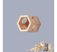Solid Wood Cat Climbing Frame, Wall-mounted Cat Wall Furniture, Cat Shelf, Various Cat Wall Element Accessories, Free Choice DIY(Size:S1)