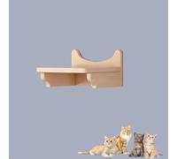 Solid Wood Cat Climbing Frame, Wall-mounted Cat Wall Furniture, Cat Shelf, Various Cat Wall Element Accessories, Free Choice DIY(Size:S10)