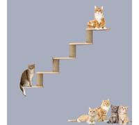 Solid Wood Cat Climbing Frame, Wall-mounted Cat Wall Furniture, Cat Shelf, Various Cat Wall Element Accessories, Free Choice DIY(Size:S13)