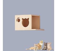 Solid Wood Cat Climbing Frame, Wall-mounted Cat Wall Furniture, Cat Shelf, Various Cat Wall Element Accessories, Free Choice DIY(Size:S6)
