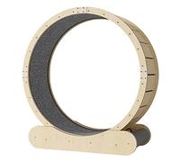 Solid Wood Cat Treadmill Indoor, Replaceable Carpet Runway Cat Exercise Wheel, Cat Sport Wheel/Cat Toys With Silent Pulleys,Inner Diameter95cm/37.4