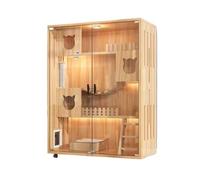 Solid Wood Cat Villa Double layer Cat Cage Indoor Cat House Pet Nest Cabinet Color:5