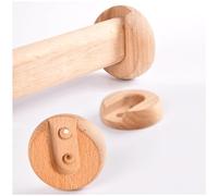 Solid Wood Closet Rods - 40.6in Oval Hanger Bars with End Caps & Screws for Clothes Storage in RV Bedroom or Checkroom - Durable Pole for Optimal nization