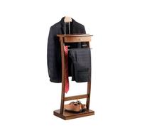 Solid Wood Clothes Valet nd with Der Multi functal Modern Suit Hanr with Tray Men's Bedroom Butler Trouser Holder & nizer