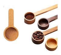 Solid Wood Coffee Scoop, Black Walnut Measuring Spoon for 10g Coffee Beans, Ergonomic Tea Scoop, Wooden Flour Scoop, Rustic Kitchen Utensil, For Barista Tool(A)